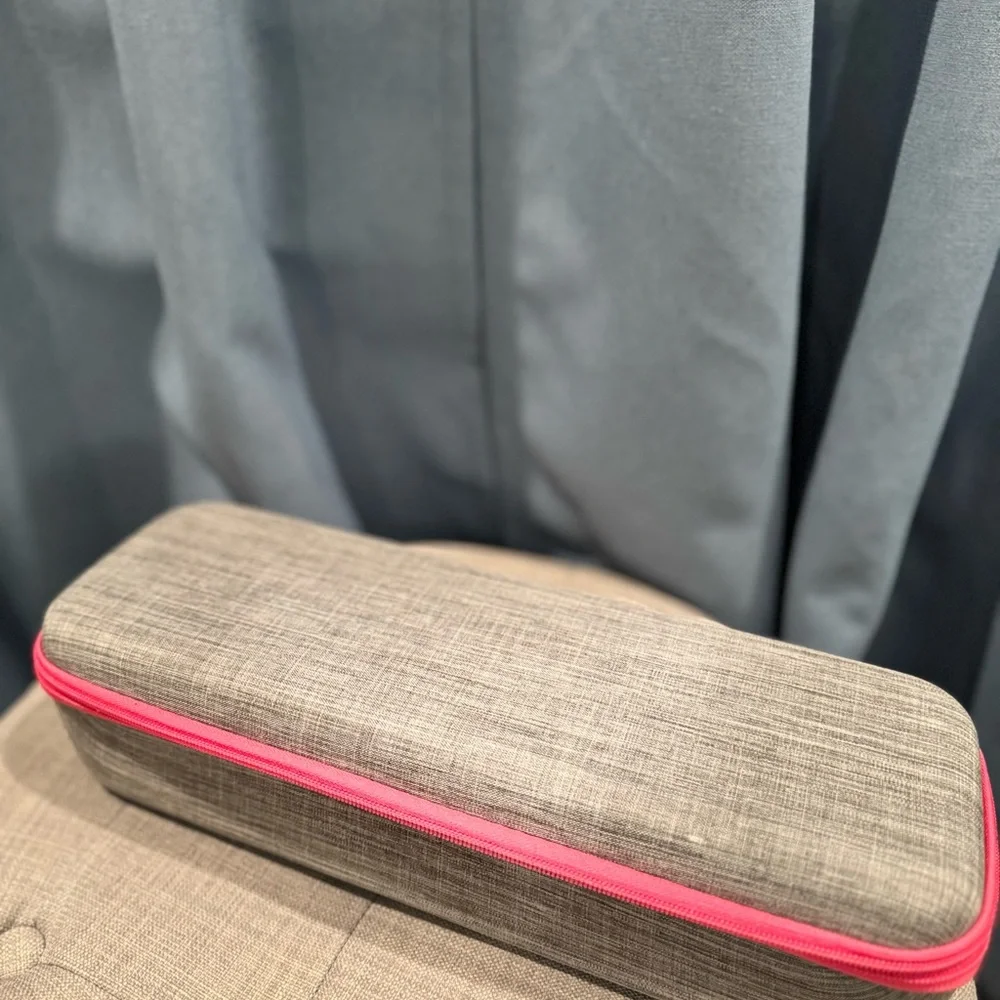 Gray and Pink hair equipment Organizer Case